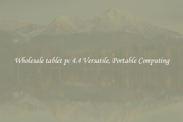 Wholesale tablet pc 4.4 Versatile, Portable Computing