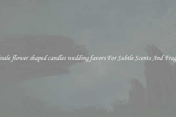 Wholesale flower shaped candles wedding favors For Subtle Scents And Fragrances