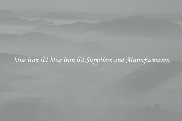 blue iron lid blue iron lid Suppliers and Manufacturers