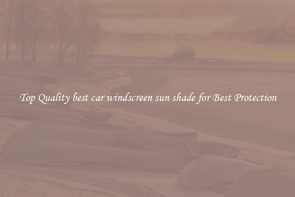 Top Quality best car windscreen sun shade for Best Protection