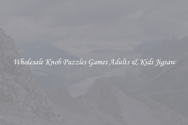 Wholesale Knob Puzzles Games Adults & Kids Jigsaw