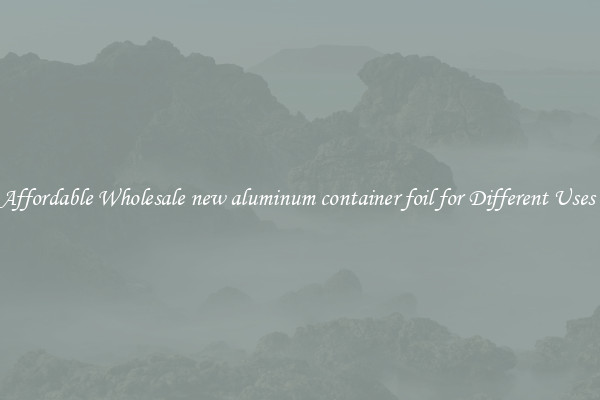 Affordable Wholesale new aluminum container foil for Different Uses 