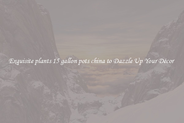 Exquisite plants 15 gallon pots china to Dazzle Up Your Décor 